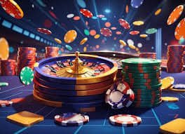 Live roulette table with dealer and wheel